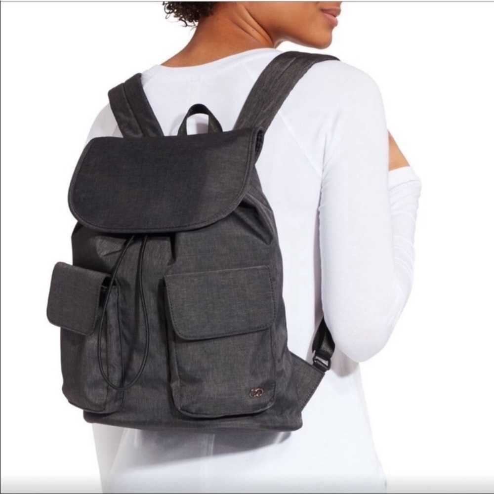 Calia by Carrie Underwood Grey Nylon Fold Over Backpack